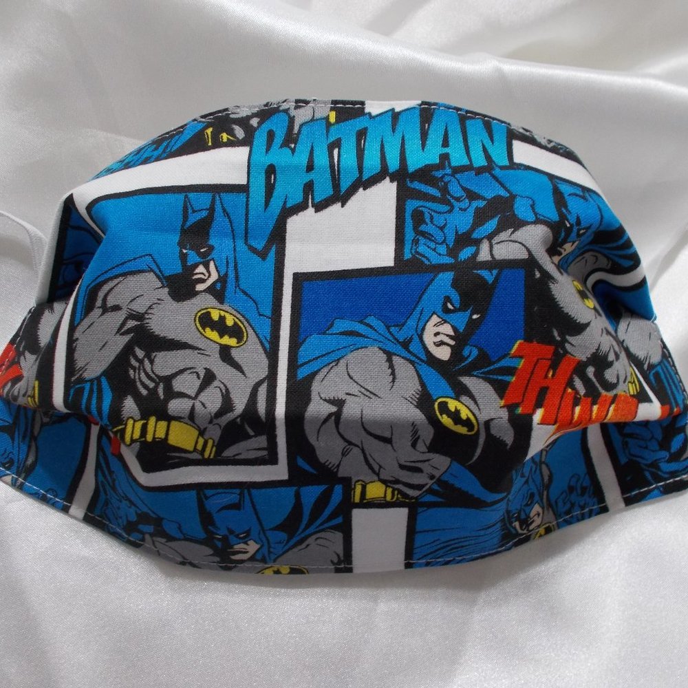 Child's Pleated Batman Face Mask